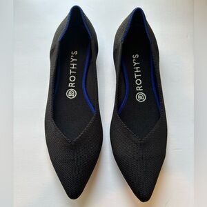 Rothy's The Point Black Size 9 Authentic with Insoles